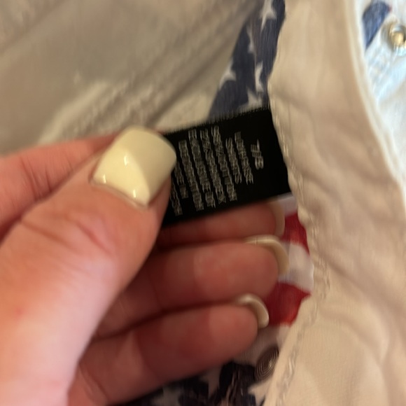 Rue 21 white patriotic shorts. - Picture 3 of 3